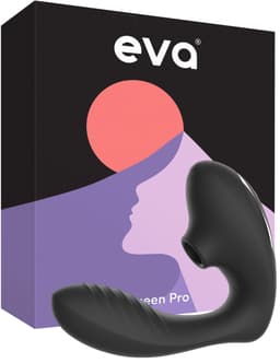 Eva® Queen Pro - Vibrator voor Vrouwen - Luchtdruk Sex Toy - G-Spot Stimulator & Clitoris Satisfyer - Seksspeeltjes voor Koppels - Dildo Vibrator - Realistisch - Sex Toys voor Vrouwen - Cadeau voor vrouw - Obsidian Black — thumbnail 1