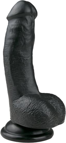 EasyToys - Realistische Dildo met Zuignap - 15 cm - Dildo's - Sex Toys voor Vrouwen en Mannen - Dildo Mannen Anaal - Zwart — thumbnail 1