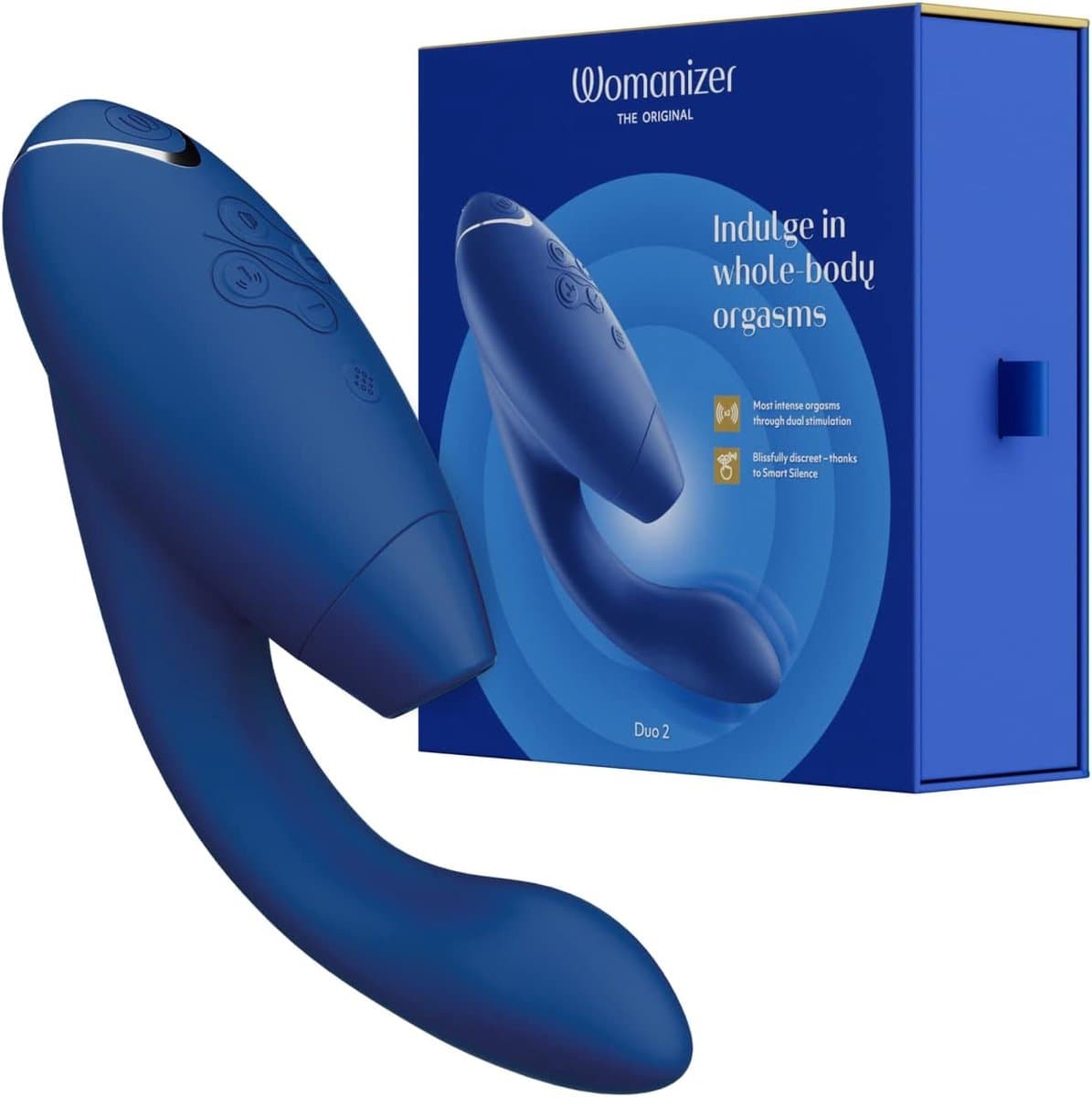 Womanizer Duo 2 - Vibrator - Luchtdruk En G-spot - Waterproof - Blueberry — afbeelding 1