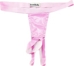 BamBella® Slip Datex (Latex & Stof ) open kruis kant voor mannen - S/M - strap cock ring doorzichtig Erotische Sexy Lingerie Heren - Zwart mannen ondergoed slip — thumbnail 2