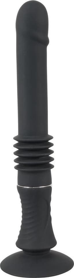 Portable Fucking Machine Stotende en Vibrerende Zuignap Vibrator met Krachtige Motoren 28.5 cm – Zwart — thumbnail 3