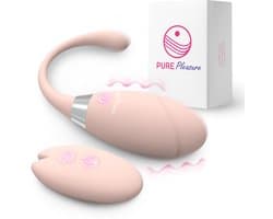 Pure Pleasure® Vibrators voor Vrouwen – Vibrerend Ei met Afstandsbediening – Clitoris Stimulator voor Vrouwen & Koppels – Draagbare Vibrator – 10 Vibratiestanden – Oplaadbaar – Stil & Waterdicht – Roze