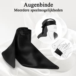 DOWO® - BDSM Extreme Bondage Set - SM Handboeien - Enkelboeien - Blinddoek - Sex Toys voor Koppels - Seksspeeltjes voor vrouwen - 7 Delig — thumbnail 4