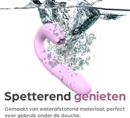 Sinsaa Lulu Tong Vibrator - Likende Tong Vibrator - Clitoris Zuiger - Dildo Vibrator - Likkende Tong - Bef Vibrator - Clitoris Stimulator - Sex Toys voor vrouwen - 10 Likstanden - 6 Stootstanden - Siliconen - Voor hem - Voor haar — thumbnail 3