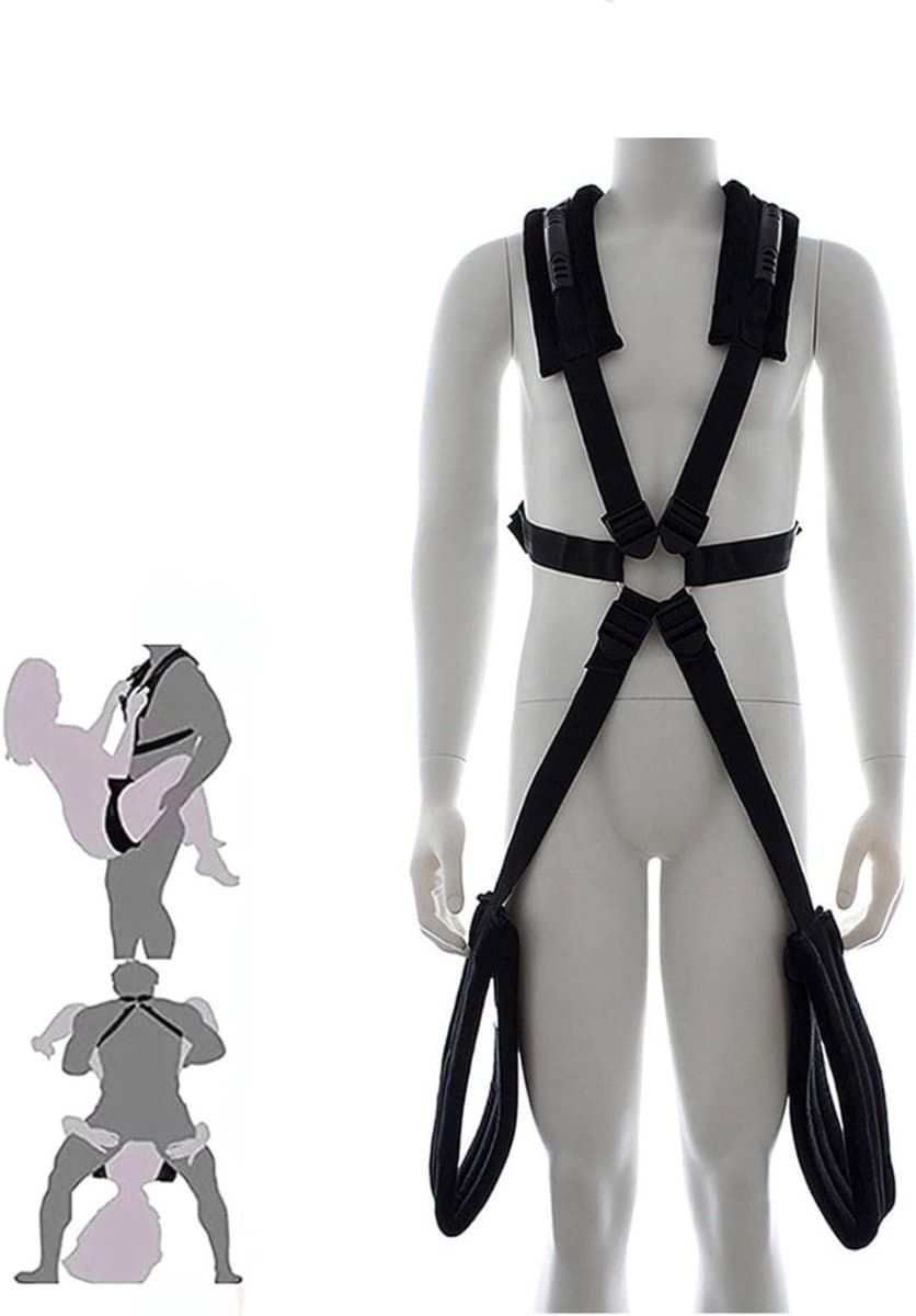 Sex Schommel - Sex Swing Extra Stevig – Seksschommel – Seksspeeltjes voor Koppel – Seks Schommel BDSM – Erotiek Toys - Sex Sling – Love Swing – Discreet Verpakt – Zwart — afbeelding 1