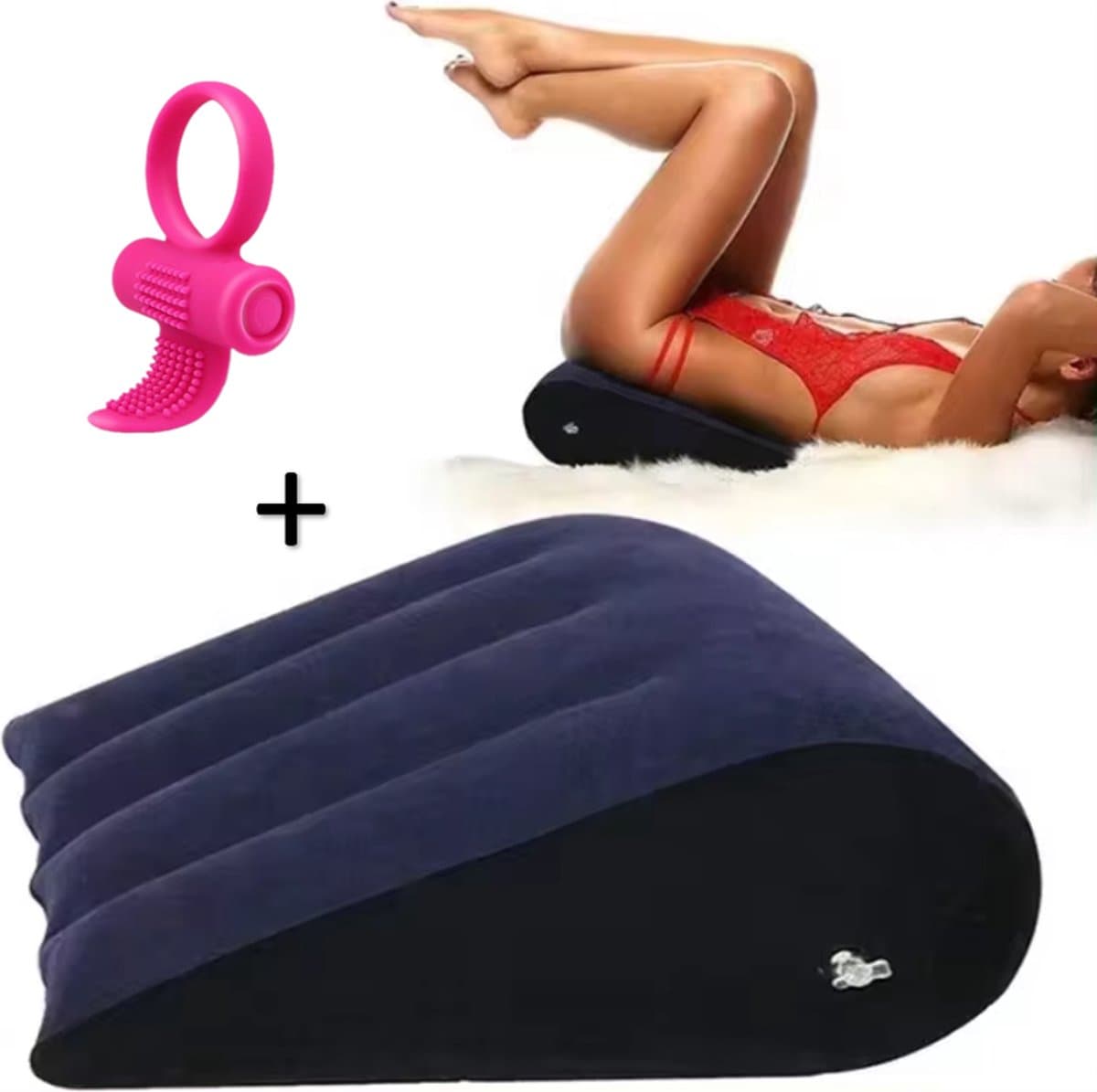 TipsToys® Sex Kussen SeksMeubel - Sex Pillow - Seksspeeltjes voor koppel - Opblaasbaar Seks Kussen Cockring — afbeelding 1