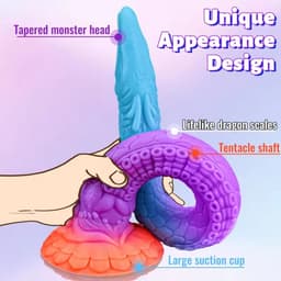 Monsterdildo - Glow-in-the-Dark Dildo - Dragon Siliconen Anaal Dildo - Extra Lange Dildo - Extreme Anaal Dildo - De Anaal Dildo Voor Ongeëvenaarde Sensaties en Intense Bevrediging — thumbnail 2