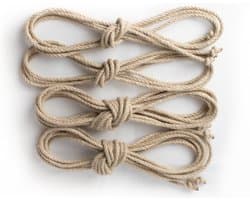 Shibari Touw starterset van 2 x 4 meter en 2 x 10 meter | 6mm dik | Synthetische hennep | Hempex / Spleitex | Hoogwaardig | Bondage