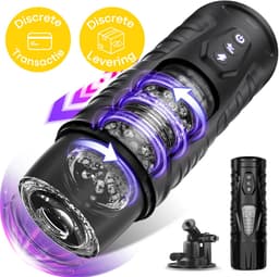 Sensa Automatische Masturbator voor Mannen - Sex Toy Elektrisch - Handsfree Pocket Pussy - 7 Stuwende & Roterende standen - Inclusief verstelbare standaard - Met Visueel Venster — thumbnail 1