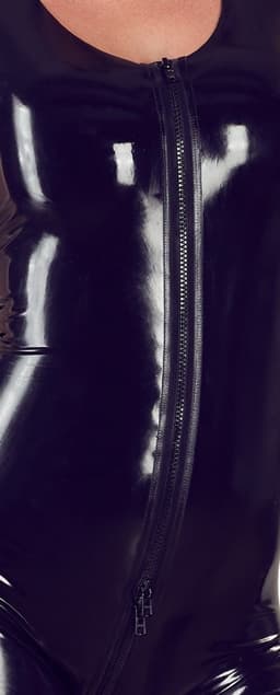 Mouwloos Latex Fetish Catsuit met Rits — thumbnail 5