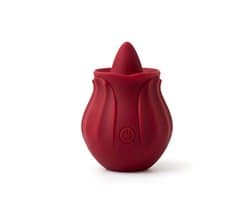 SF Toys – Rozen Tong Vibrator – Clitorale Stimulator – Magnetisch Oplaadbaar – Waterdicht – 10 Vibratiestanden – Rood
