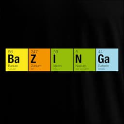The Big Bang Theory Bazinga T-shirt - Fanshirt met opdruk voor Seriejunkies — thumbnail 2