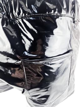 BamBella ® - Shorts - Maat S/M - Datex Zwart korte broek SM kleding BDSM erotische heren kleding — thumbnail 2