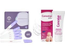 Conceive Plus Glijmiddel + 6x Zwangerschapstest Telano Premium Midstream - Sneller Zwanger Worden.