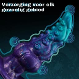 Tentacle Dildo - 16,5 Cm - Buttplug - Tentakel Dildo - XXL Dildo Extra Dik - Fantasy Dildo - Octopus Dildo - Siliconen - Paars - Discreet Verzonden — thumbnail 4