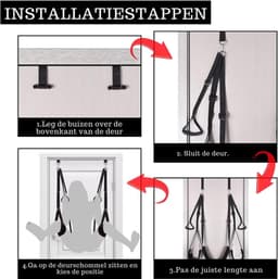 VIN® Sex Schommel - Sex Swing Extra Stevig – Seksschommel – Seksspeeltjes voor Koppel – Seks Schommel BDSM – Erotiek Toys - Sex Sling – Love Swing – Discreet Verpakt - Zwart — thumbnail 2