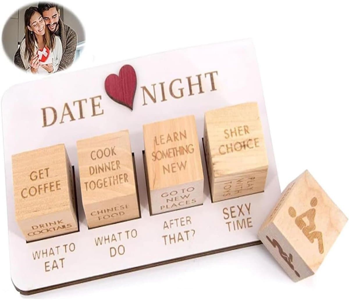 Date Night Dobbelstenen voor Koppels – Romantisch Spel voor Intieme Avonden — afbeelding 1