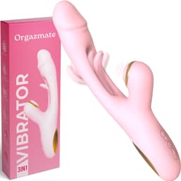 Orgazmate Karins Kietelaar - 3 in 1 Vibrator - Sex Toys voor Vrouwen - Luchtdruk Vibrator - Dildo Vibrator - Clitoris, U & G-spot Stimulator - Seksspeeltjes - 490 Standen - Roze — thumbnail 1