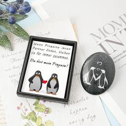 Romantisch Pinguïn Cadeau – Perfect voor Trouwdag, Valentijnsdag en Huwelijkscadeau — thumbnail 3