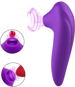 Velvess Premium Luchtdruk Vibrator - Clitoris Stimulator met Autopilot & Smart Silence - 14 Standen - Bordeaux (Geïnspireerd door W. Premium 2 — thumbnail 4
