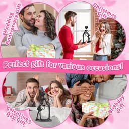 Gietijzeren Standbeeld Kussend Paar voor Romantische Cadeaus en Jubilea — thumbnail 2