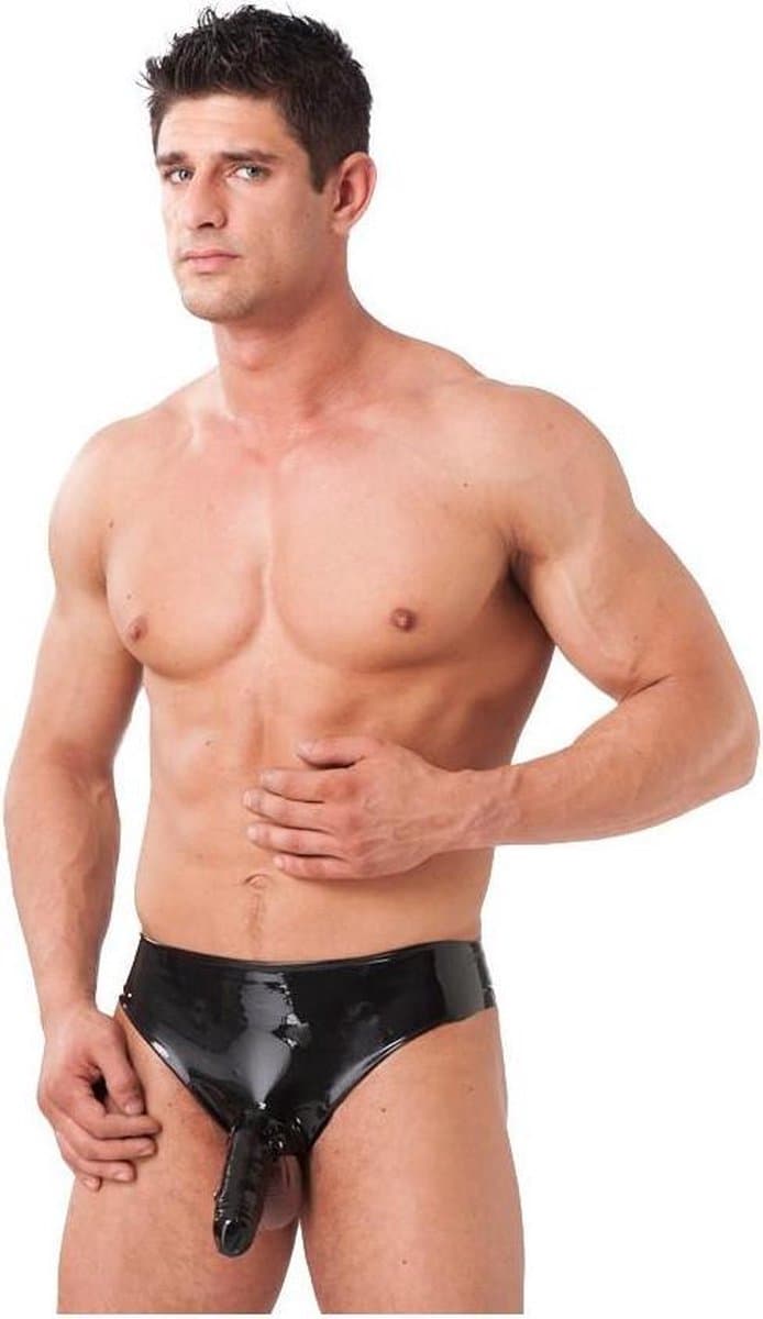 Rimba - Latex Herenslip Met Penis Sleeve M — afbeelding 1