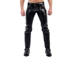 Mister b leather fxxxer jeans all black 34
