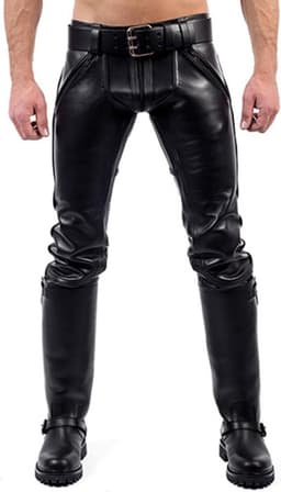 Mister b leather fxxxer jeans all black 34 — thumbnail 1
