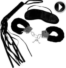 Sex Mischief Intro to S&M Kit - Zwart - 3 delig - bondageset — thumbnail 1