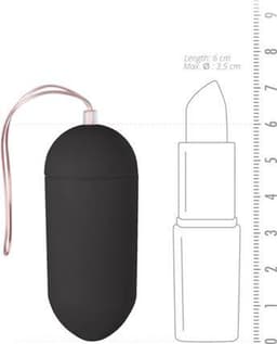 10 Speed Remote Vibrating Egg Big zwart - Tril ei — thumbnail 3