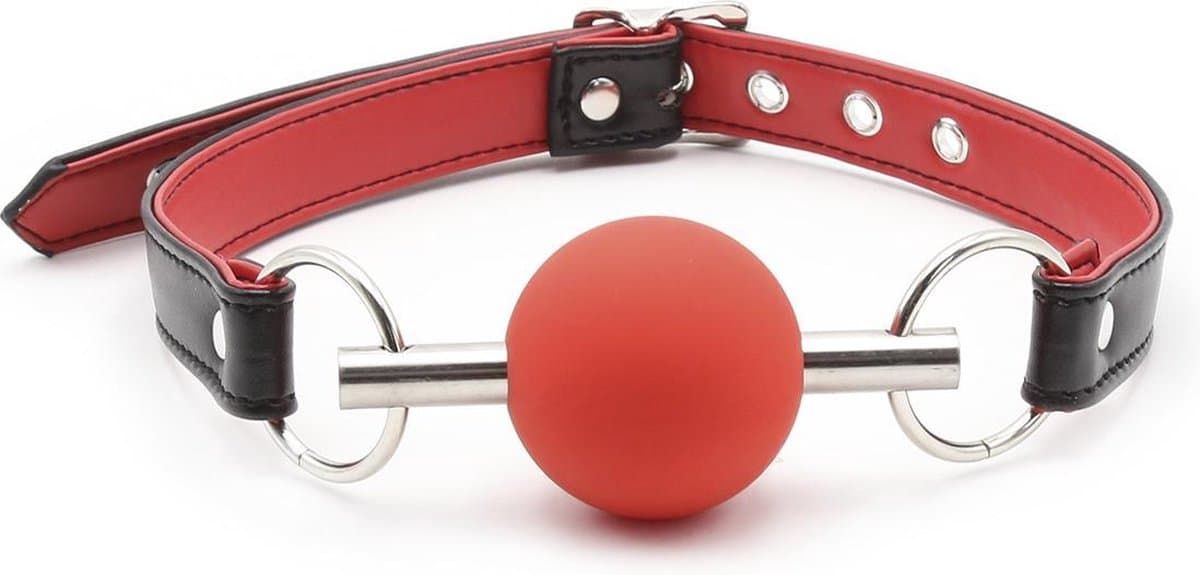 Banoch - Ball gag Red Luxe - Siliconen - Rood — afbeelding 1
