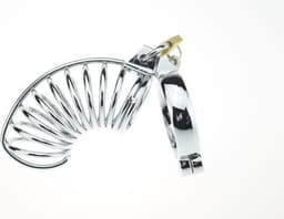 Chastity Cage - kuisheidskooi met dilator - voor mannen - stainless steel - Prolink Novelties® nr. 8 — thumbnail 2