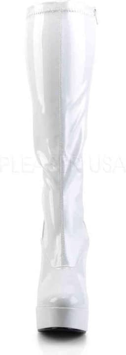 Pleaser - ELECTRA-2000Z Kniehoge laarzen - US 10 - 40 Shoes - Wit — thumbnail 2