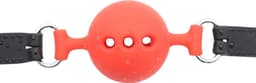 Banoch - ball gag siliconen medium - rood Ø 4,5 cm - bdsm — thumbnail 3