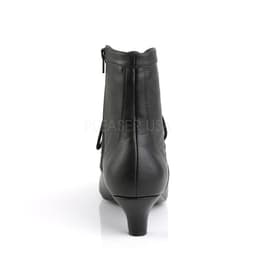 Fab-1005 enkellaars met veters en korte hak mat zwart - Steampunk Victoriaans - (EU 42,5 = US 12) - Pleaser Pink Label — thumbnail 5