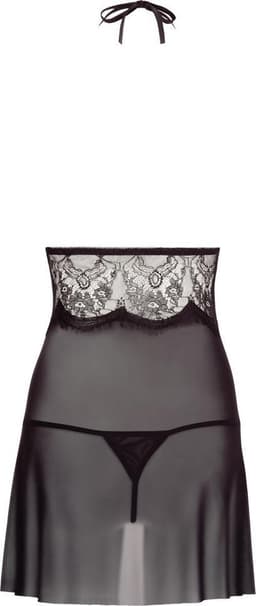 Cottelli Collection – Sexy Negligé met Lingerie en Kimono voor een Slaapkamer Sensatie – Maat S – Zwart — thumbnail 4