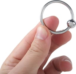 Banoch - Glansring Veronica 30 mm - metalen eikelring met bal - cockring | penisring — thumbnail 5