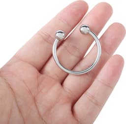 Banoch | Glansring Betty Ø 25 mm | metalen eikelring | hoefijzer cockring — thumbnail 2