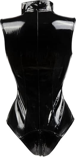 Porno bodysuit Latex vrouwen - Wetlook - Open kruis functie - Erotische catsuit - Turn pakje - Mini jumpsuit — thumbnail 5