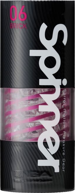 Tenga - Spinner 06 Brick Masturbator - Transparant/Paars — thumbnail 4