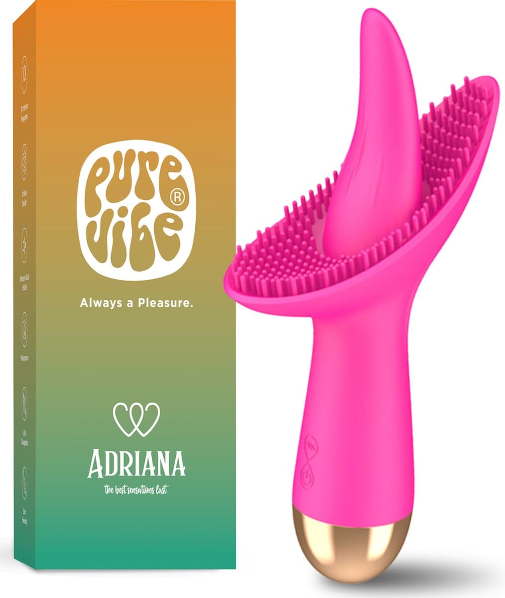 PureVibe® Adriana Clitoris & Vulva Vibrator - Stimulator met 10 verschillende standen - Vibrators voor Vrouwen - Erotiek Sex Toys - Roze — afbeelding 1