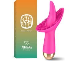PureVibe® Adriana Clitoris & Vulva Vibrator - Stimulator met 10 verschillende standen - Vibrators voor Vrouwen - Erotiek Sex Toys - Roze