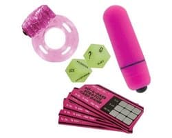 Seks pakket - Voor mannen en vrouwen - cockring - Seks dobbelsteen - Vibrator - Seks spelkaart - discreet verzonden