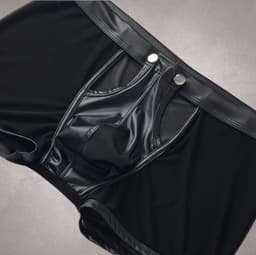 LekkerStout 2-Pack BDSM Boxershorts - Open Kruis - Zwart/Rood - Sexy Herenlingerie | M | LS266 — thumbnail 2