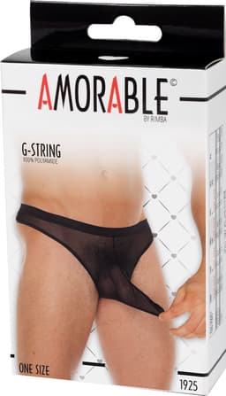Amorable - Transparante Heren Slip Met Penis Slurf - Zwart - One Size - Polyamide — thumbnail 3
