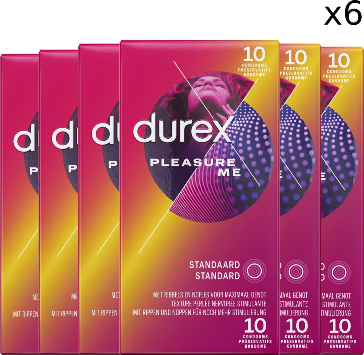 Durex Condooms Pleasure Me 10st x6 — afbeelding 1
