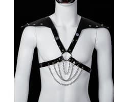 Banoch | Chest harness Rahoon - kunstleer harnas voor man