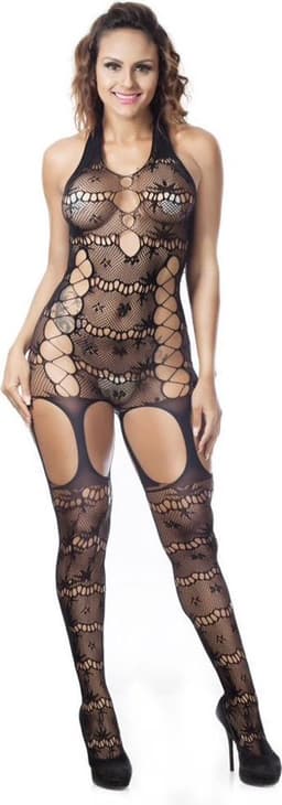 Zwarte Bodystocking - Niene — thumbnail 1