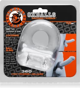 Oxballs - 360 - Cockring en Ball Sling - Transparant — thumbnail 4