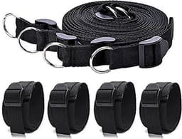 Bondage Set Voor Onder Het Bed | 4 Vastmaak punten | Verstelbare Maat | Seks Essentials | Zwart | Hold Me... — thumbnail 2